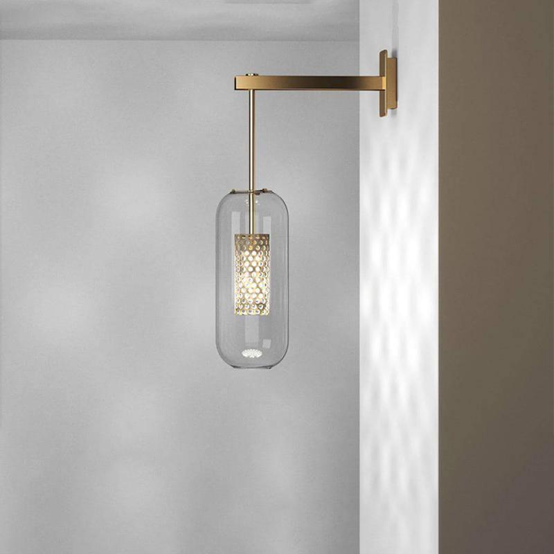 Yovano | Wall lamp with elegant glass shade | Modern design for atmospheric lighting