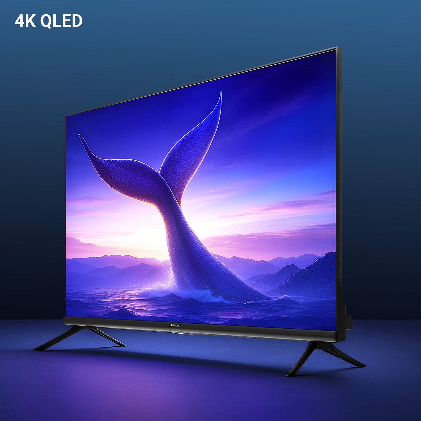 Téléwizor QLED 4K z Google TV i Dolby Audio | 43 cale z Bezramkowym Designem dla Niezapomnianych Wrażeń Wizualnych 2