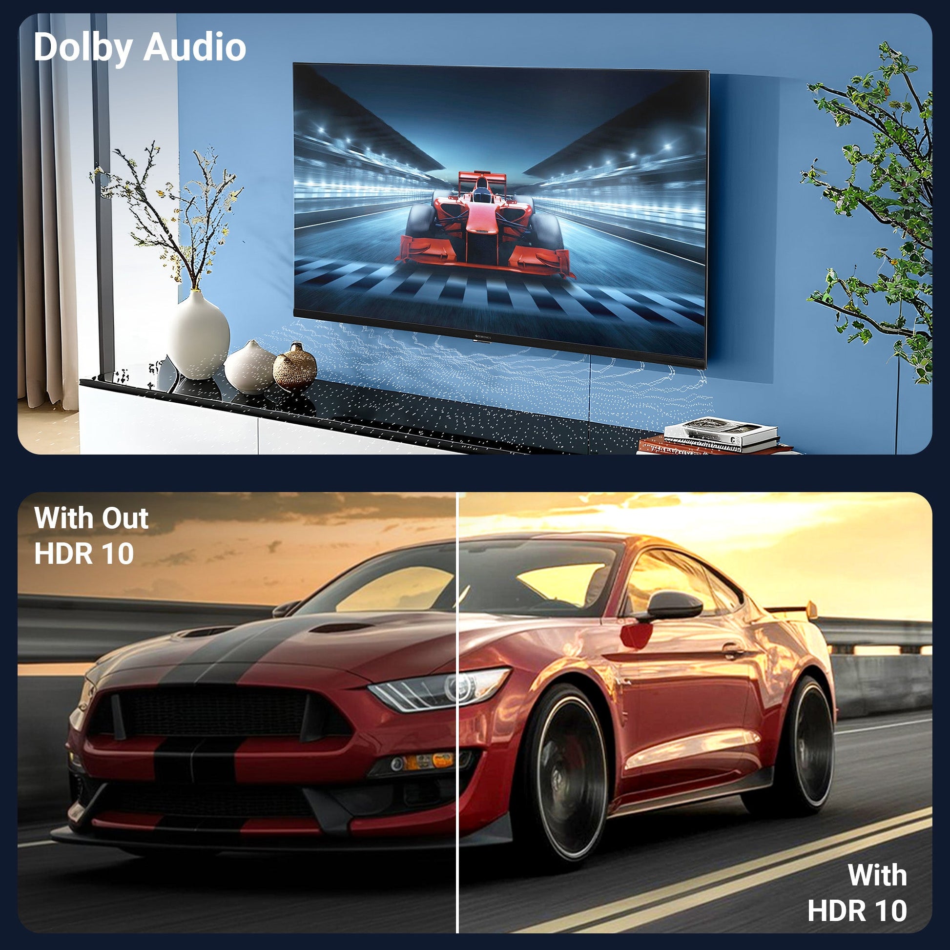 Téléwizor QLED 4K z Google TV i Dolby Audio | 43 cale z Bezramkowym Designem dla Niezapomnianych Wrażeń Wizualnych 4