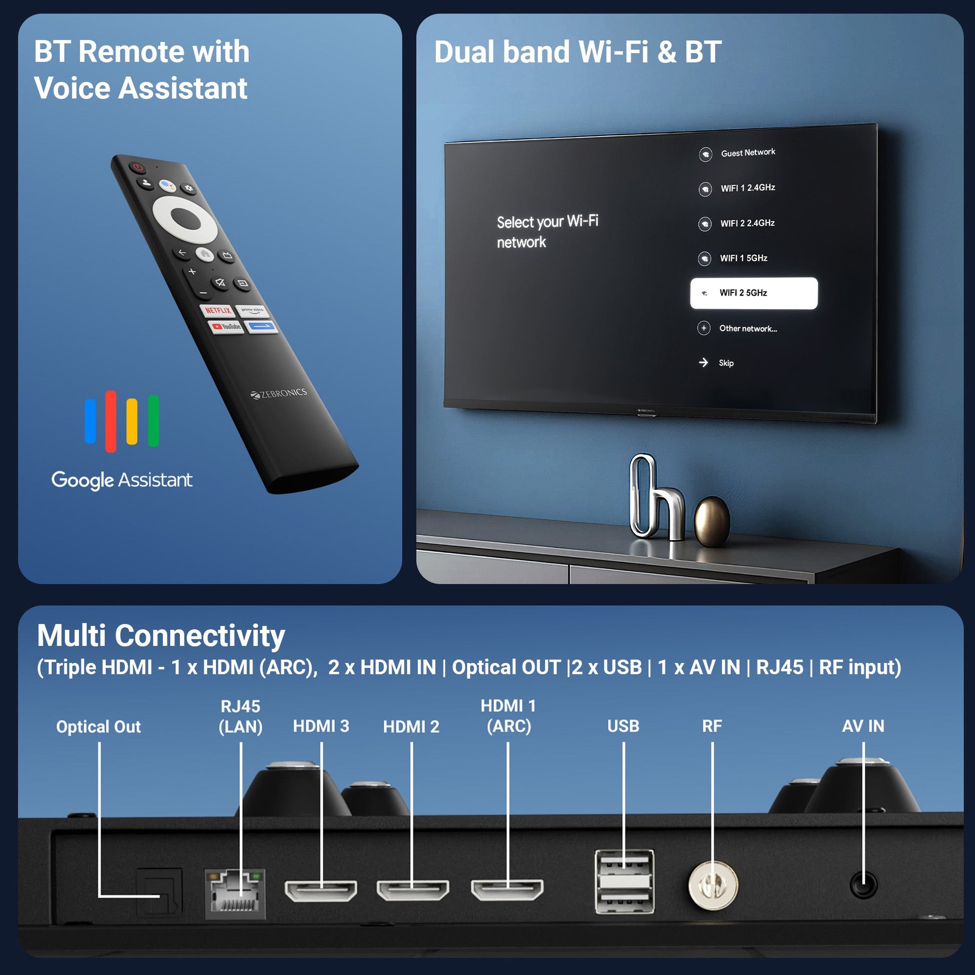 Téléwizor QLED 4K z Google TV i Dolby Audio | 43 cale z Bezramkowym Designem dla Niezapomnianych Wrażeń Wizualnych 5