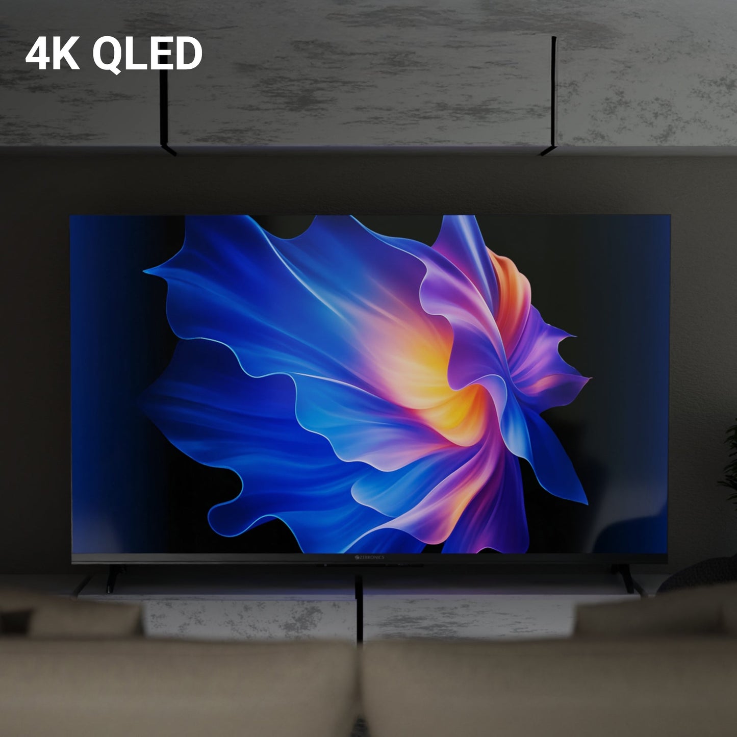 Téléwizor 55 cali QLED 4K z Google TV i Dolby Audio - Idealny do Domowej Rozrywki 3