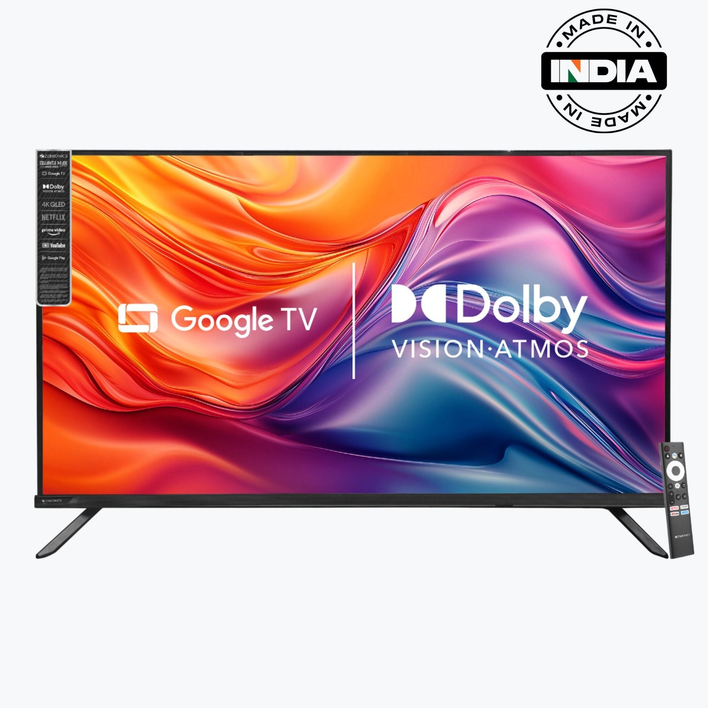 Telewizor 65 cali QLED 4K z Dolby Atmos i Google TV - Wyjątkowa Jakość Obrazu dla Kinomaniaków 1