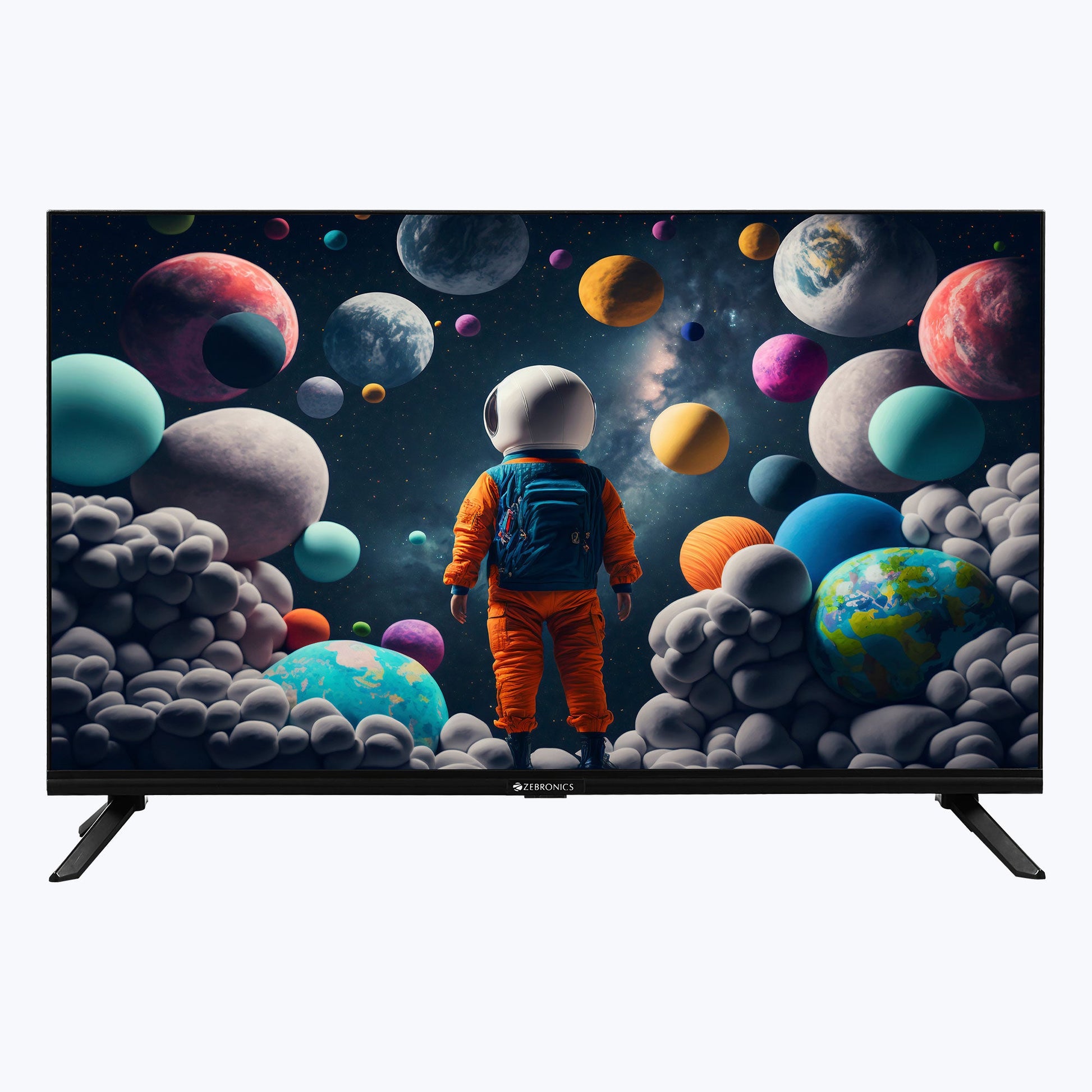 Zéb | Telewizor 32 cale HD z Bezramkowym Designem i Multi-Portami | Doskonała Jakość Obrazu do Filmu i Gier 7