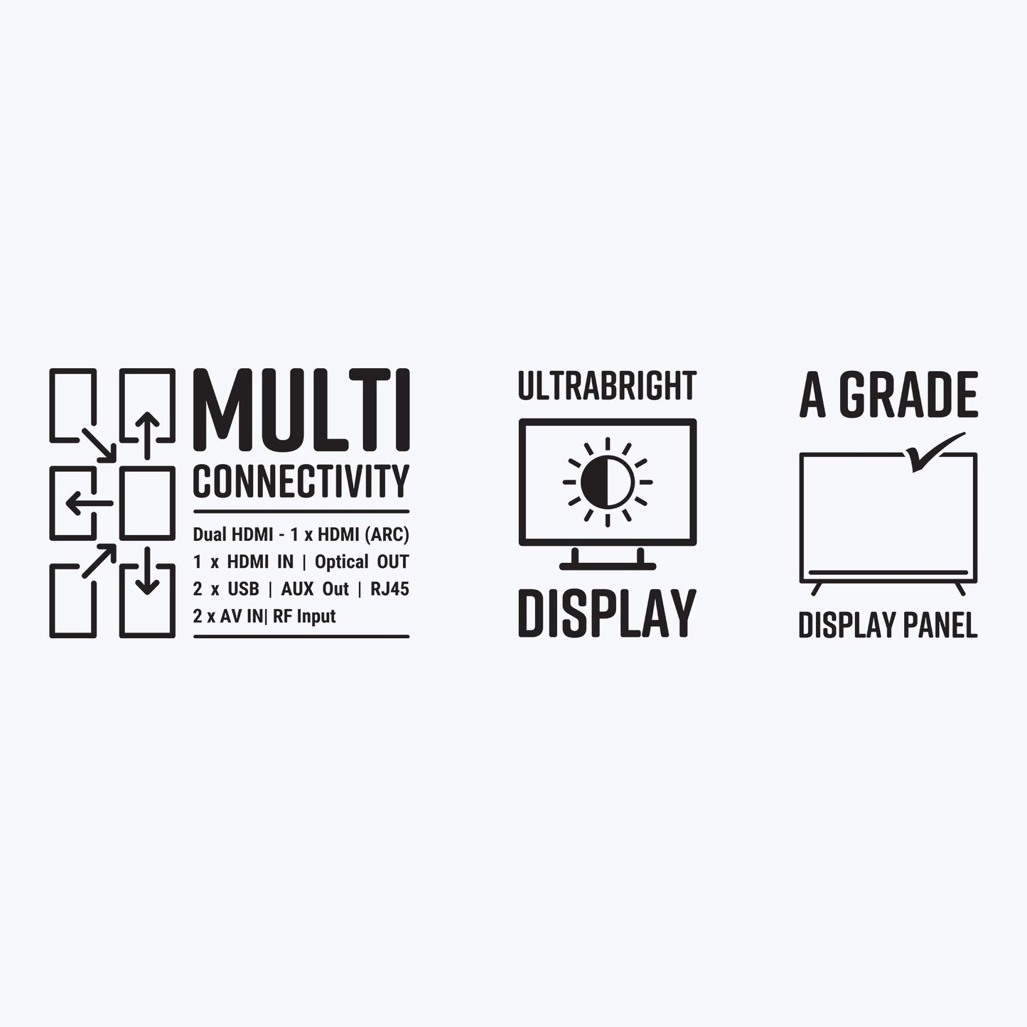 Zéb | Telewizor 32 Cale z Rozdzielczością HD 1366 x 768 | Smart TV z Multi-Connectivity 2