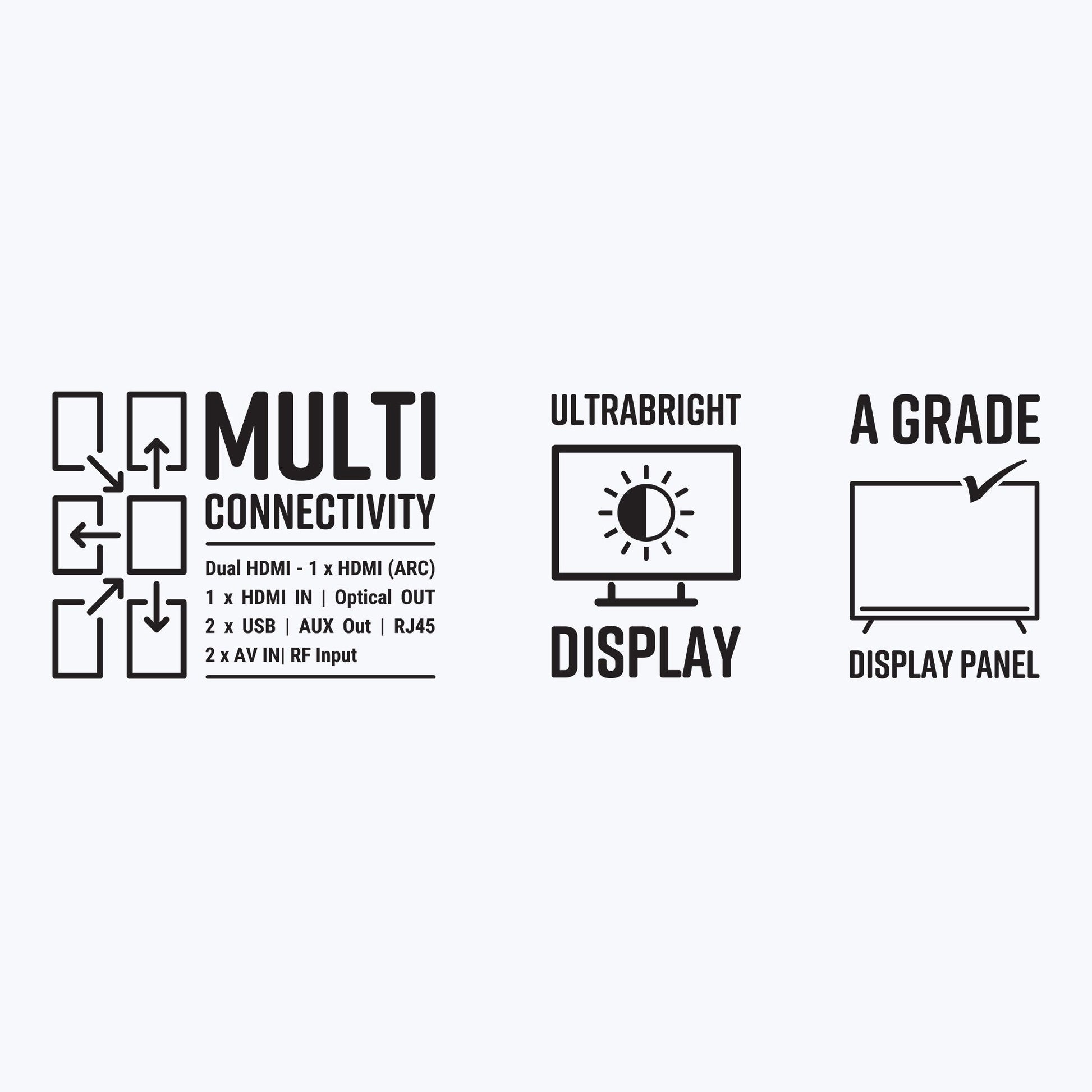 Zéb | Telewizor 32 Cale z Rozdzielczością HD 1366 x 768 | Smart TV z Multi-Connectivity 2
