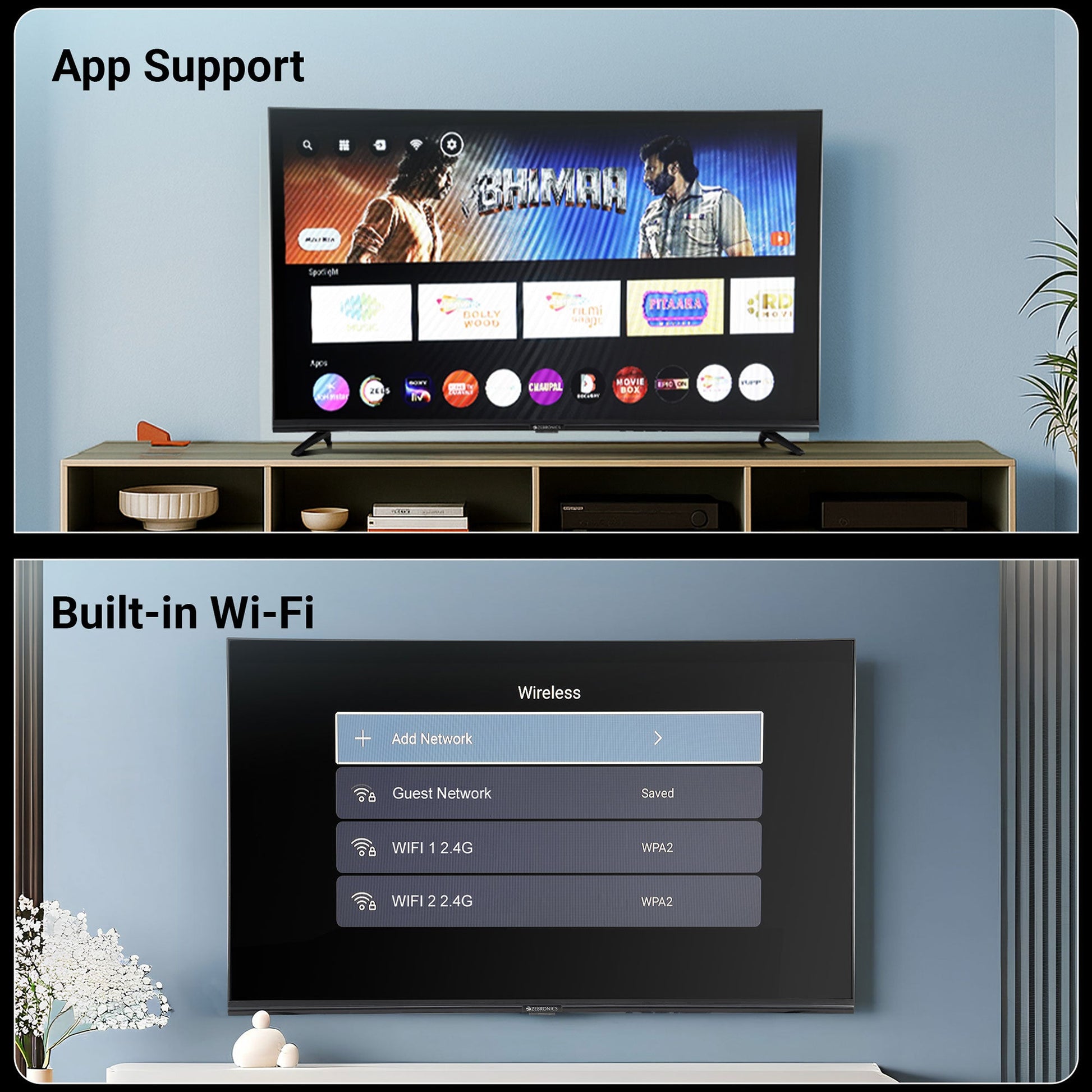 Telewizor 32 cale LED z Multi-Connectywnością i Rozdzielczością HD - Idealny do Domu 3