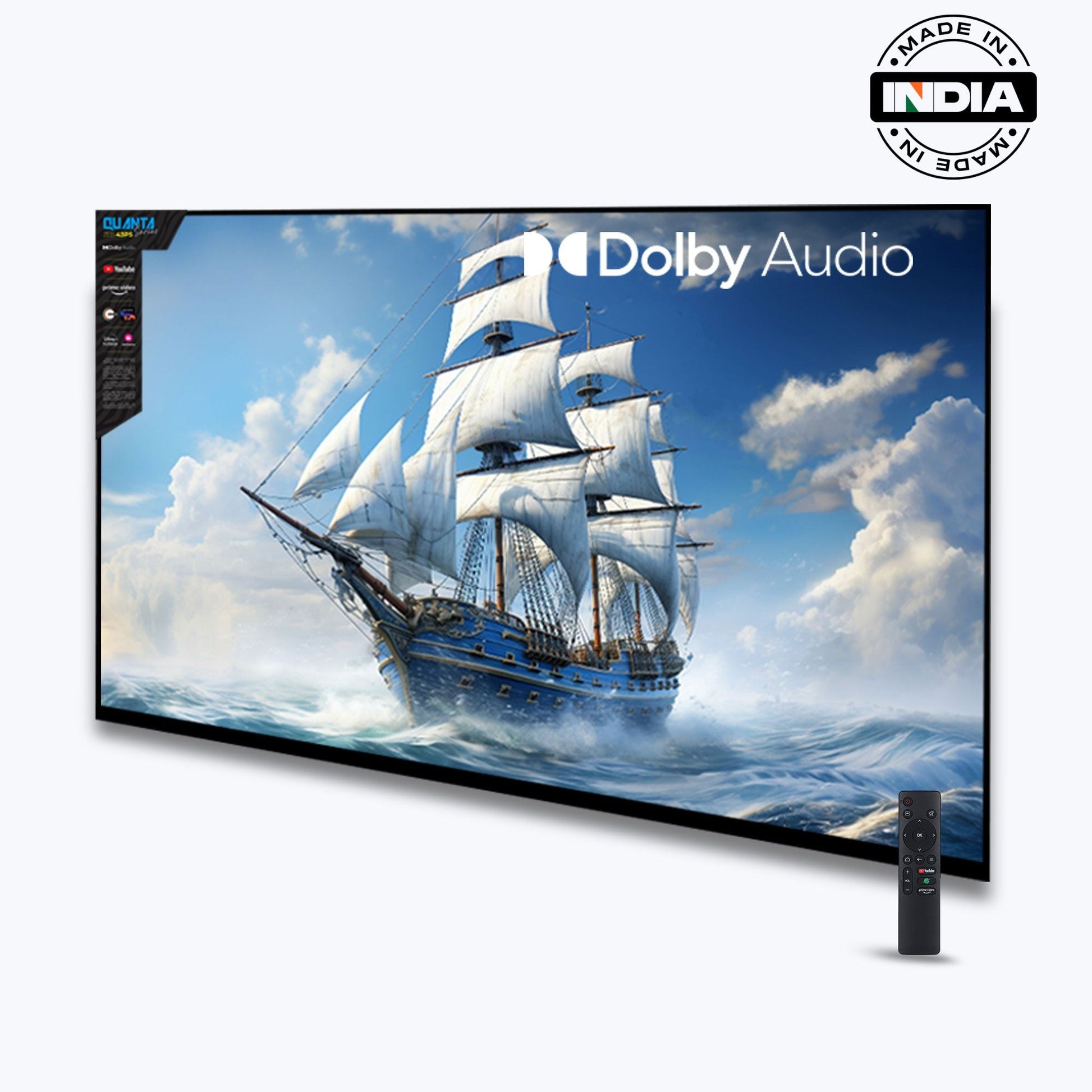 Telewizor 43 cale LED Smart TV z FHD i Multi-Connectivity - Idealny do Domu 1