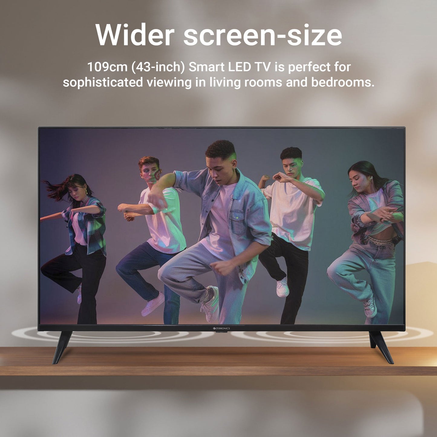 Telewizor 43 cale LED Smart TV z FHD i Multi-Connectivity - Idealny do Domu 6