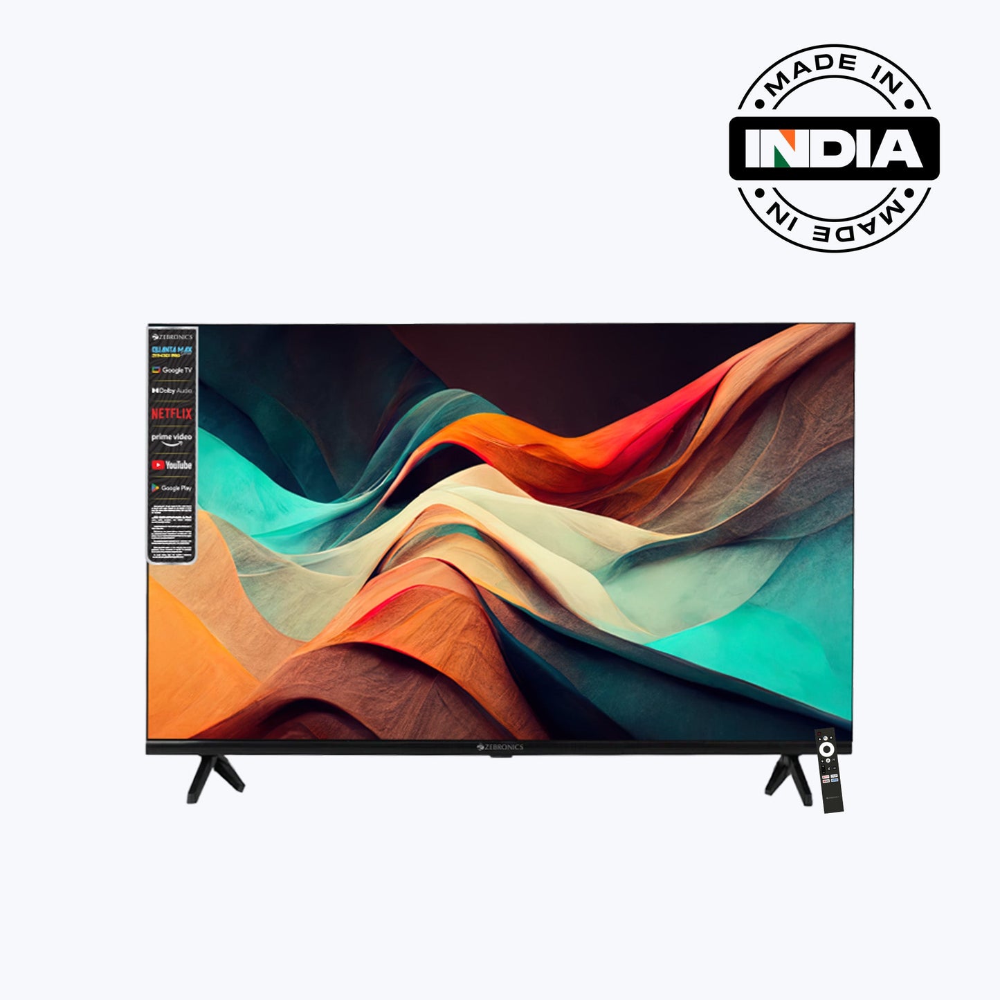 Zeb Pro | 43-Inch FHD Smart TV with Google TV & Voice Control | Immersive Viewing Experience 1