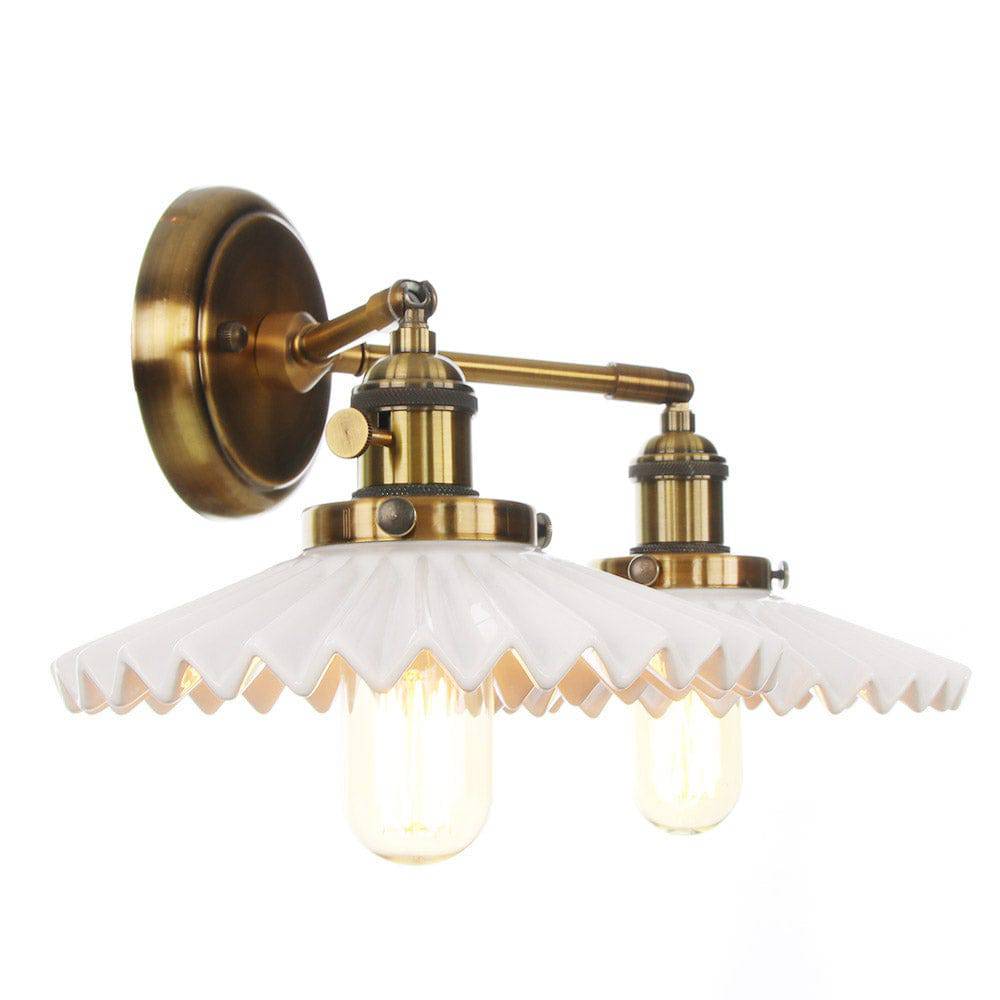 Zelvio Modern LED Wall Sconce Lighting - Elegant Double Wall Lights for Bedroom, Living Room, and Hallway Decor