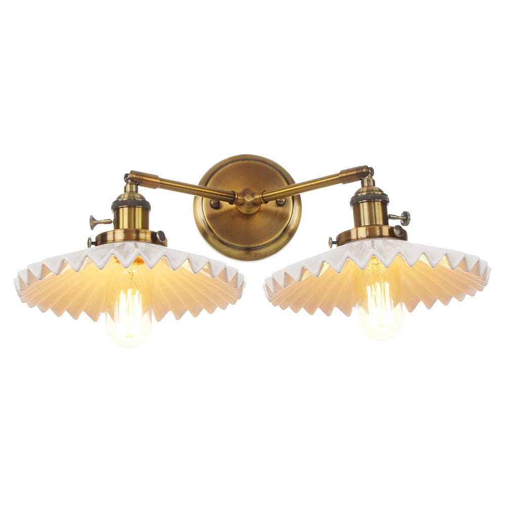 Zelvio Modern LED Wall Sconce Lighting - Elegant Double Wall Lights for Bedroom, Living Room, and Hallway Decor