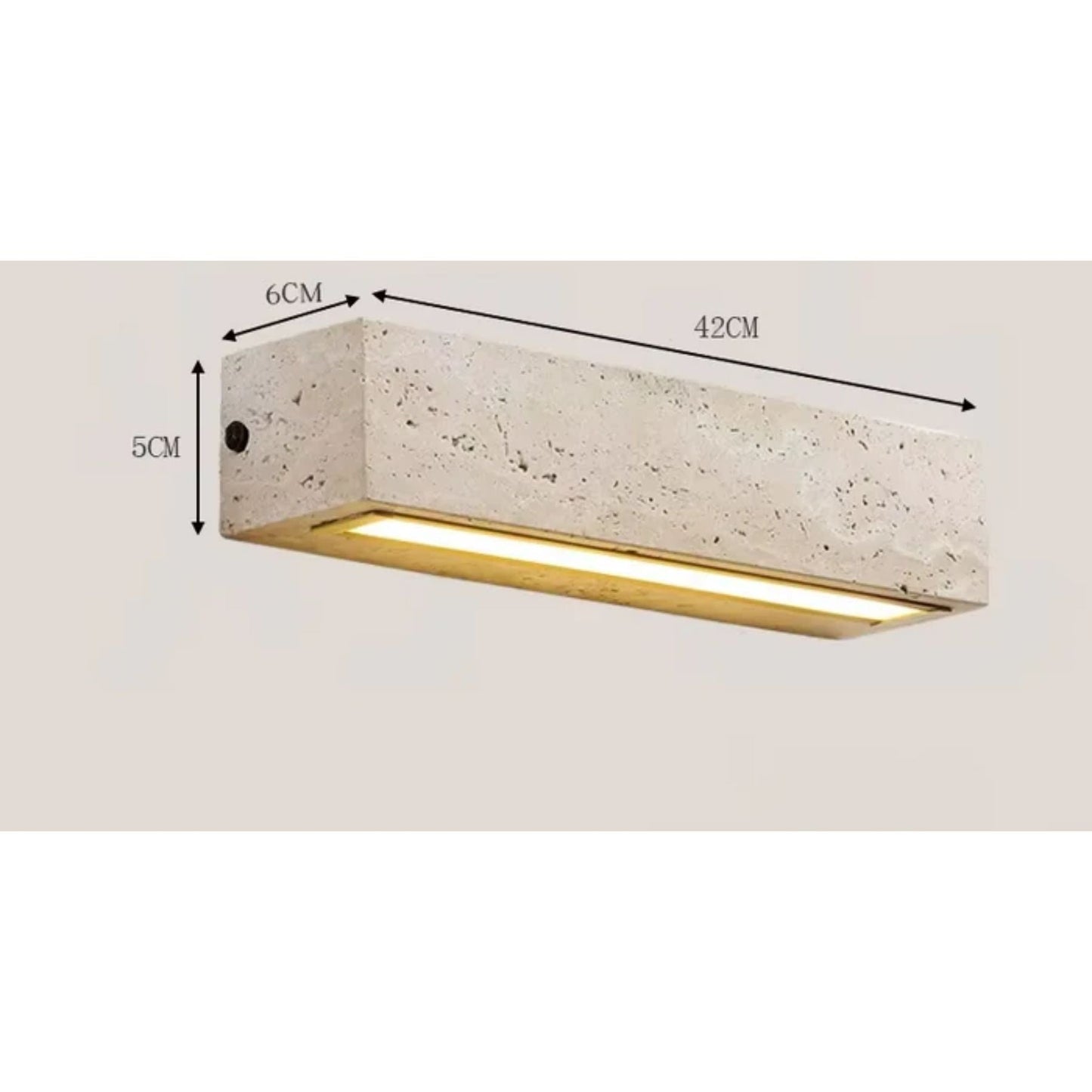 Zenlome | Modern Wall Lamp Made of Natural Stone with LED Lighting | Elegant Design for a Calm Interior