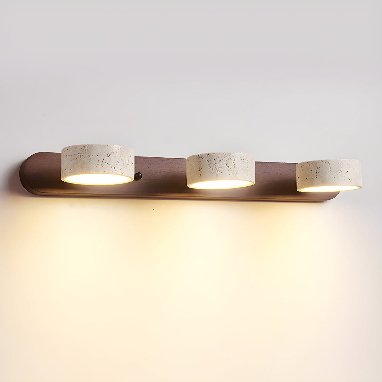 Zinzo | Travertine Wall Lamp with LED Lighting | Modern Design for a Pleasant Atmosphere
