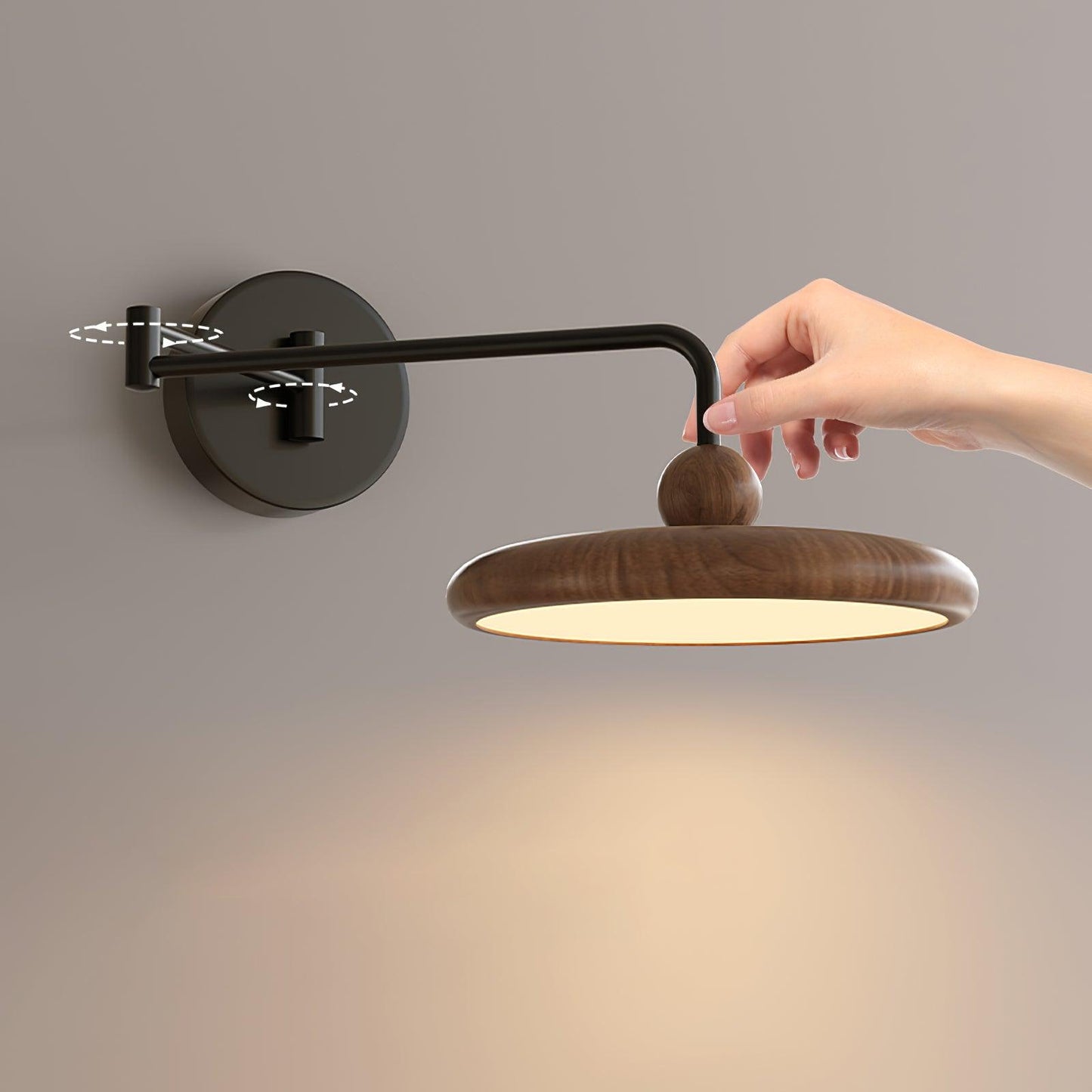 Zollin Adjustable Wall Sconce Light with Warm LED - Modern Minimalist Wall Lamp for Cozy Atmosphere